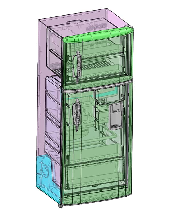 Layout generale per progettazione frigorifero