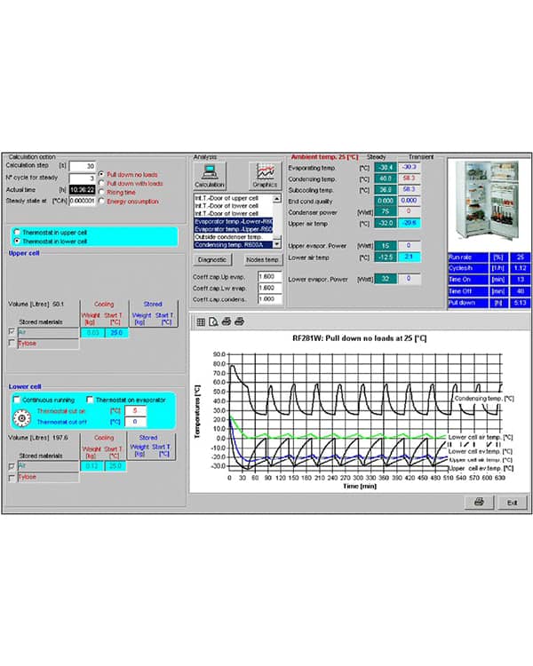 Simulazione termodinamica per progettazione frigorifero