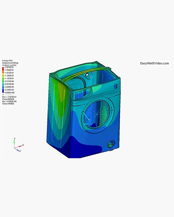 Progettazione lavatrice: Analisi delle vibrazioni