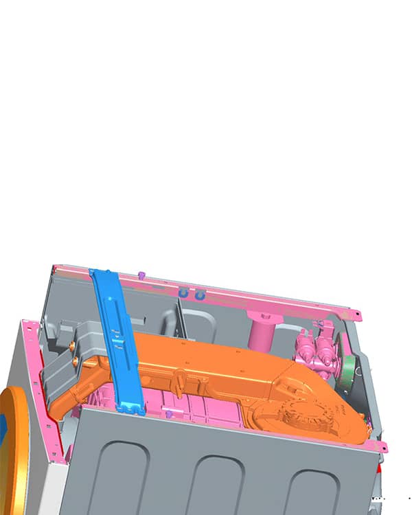 Layout generale di progettazione lavatrice